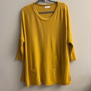 Mersea Catalina oversized sweater in mustard yellow One Size